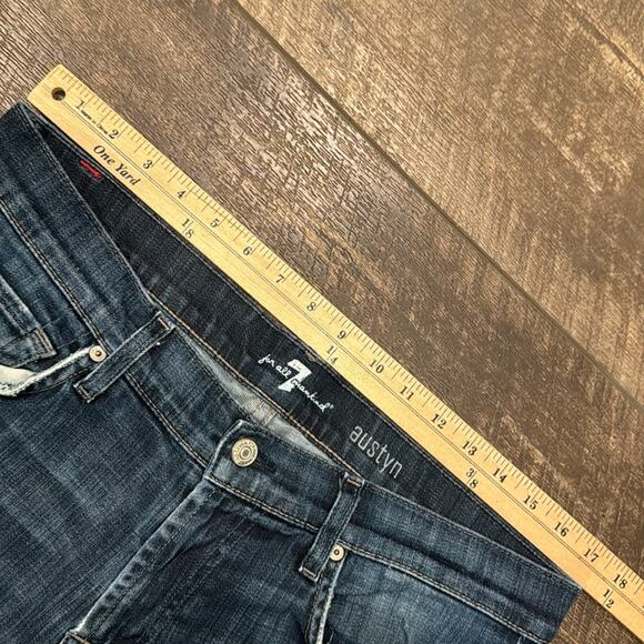 7 For All Mankind Men's Austyn Relaxed Straight Leg Jeans Medium Wash Size 34 - Picture 6 of 10